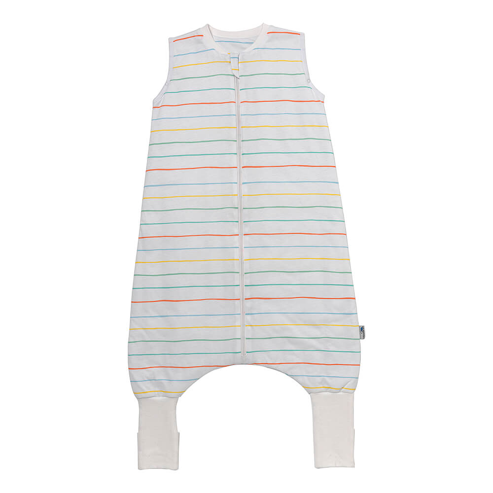 Sleeping Bag with Feet & Foldable Feet Covers - 1.0 TOG_Rainbow Stripes_front_418