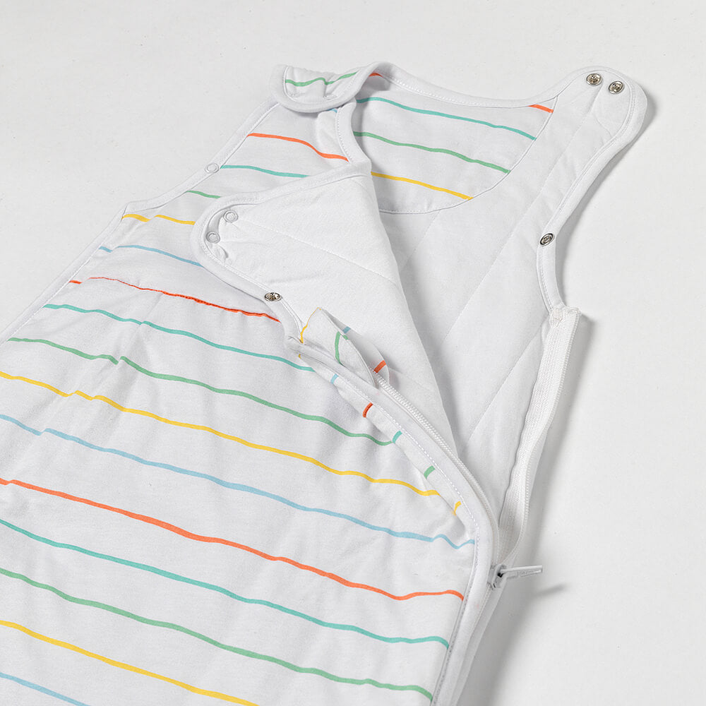 Baby Sleeping Bag - 1.0 TOG_Rainbow Stripes_OEKOTEX_420