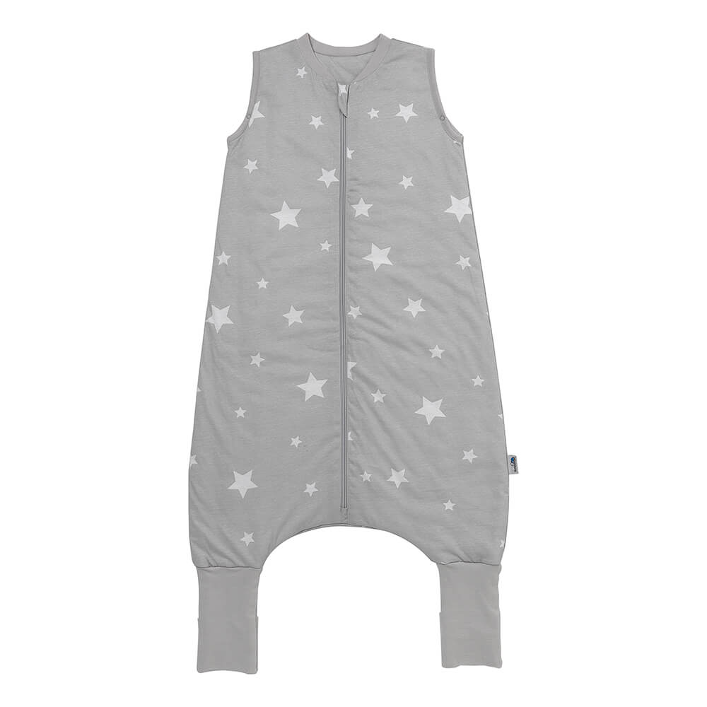 Sleeping Bag with Feet & Foldable Feet Covers - 1.0 TOG_Grey Stars_front_418