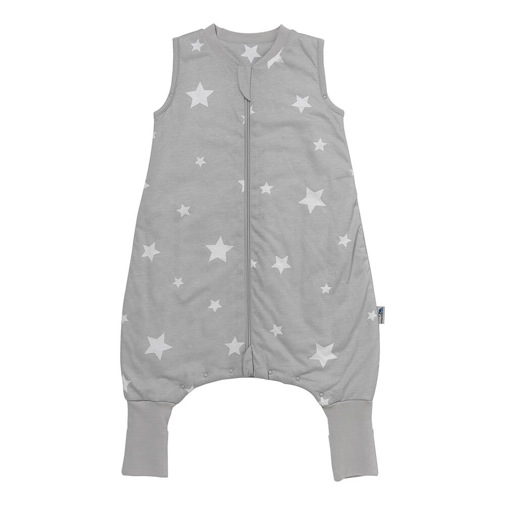 Sleeping Bag with Feet & Foldable Feet Covers - 1.0 TOG_Grey Stars_front_418