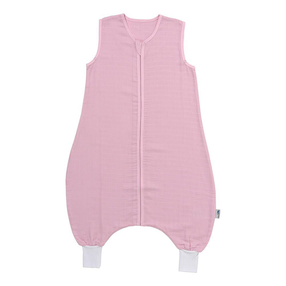 Muslin Sleeping Bag with Feet - 0.5 Tog_Pink_1_422