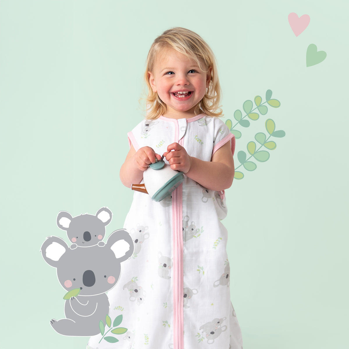 Muslin Baby Sleeping Bag - 0.5 TOG_Koala_sample image_415