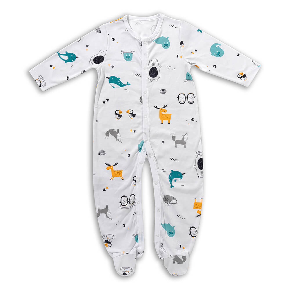 100% Organic Long Sleeve Baby Pyjamas - 2-pack_Polar Pals_4_443
