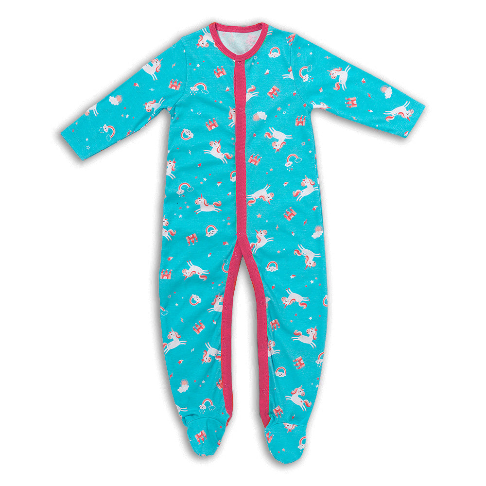 100% Organic Long Sleeve Baby Pyjamas - 2-pack_Unicorn_3_443
