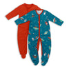 100% Organic Long Sleeve Baby Pyjamas - 2-pack_Space_1_443
