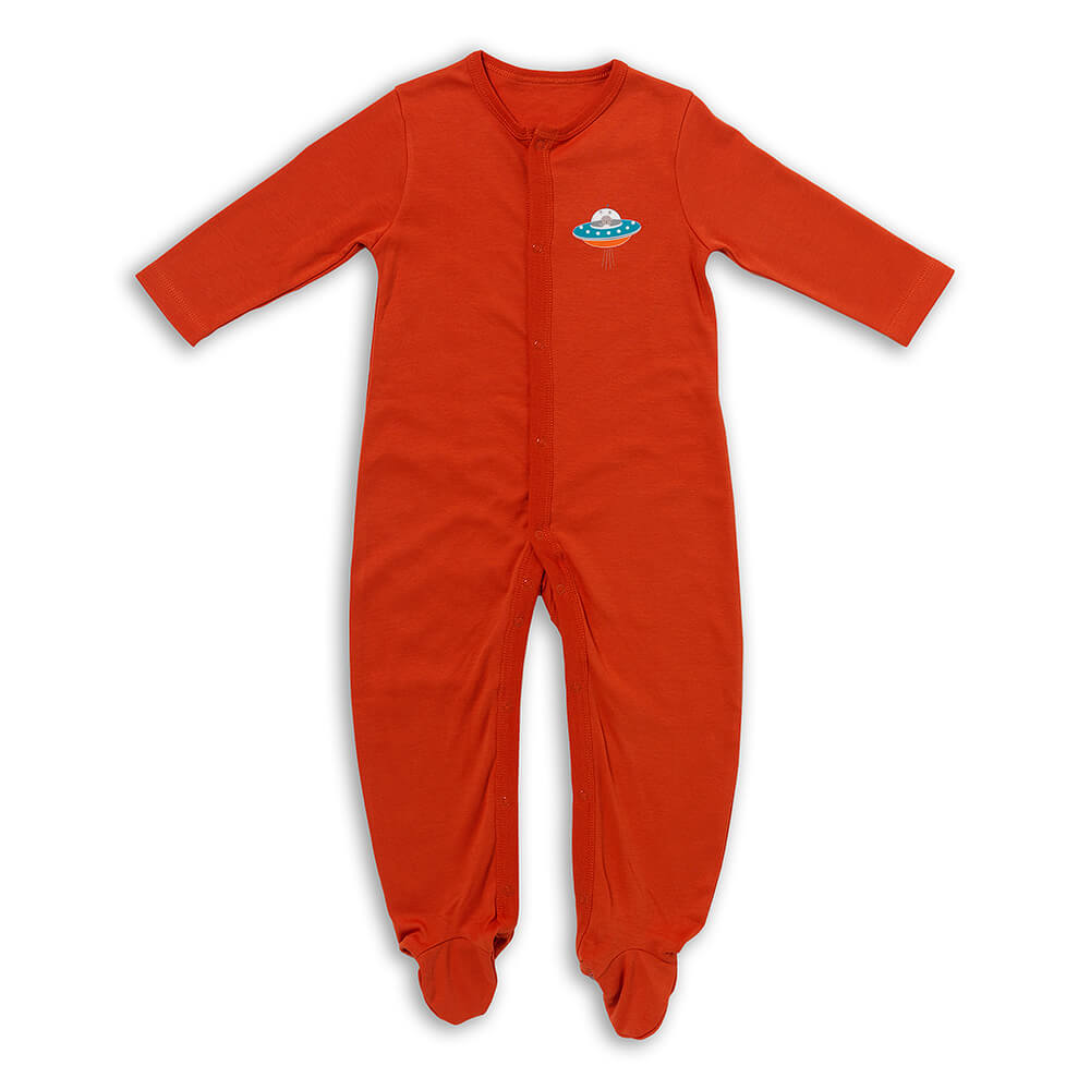 100% Organic Long Sleeve Baby Pyjamas - 2-pack_Space_3_443