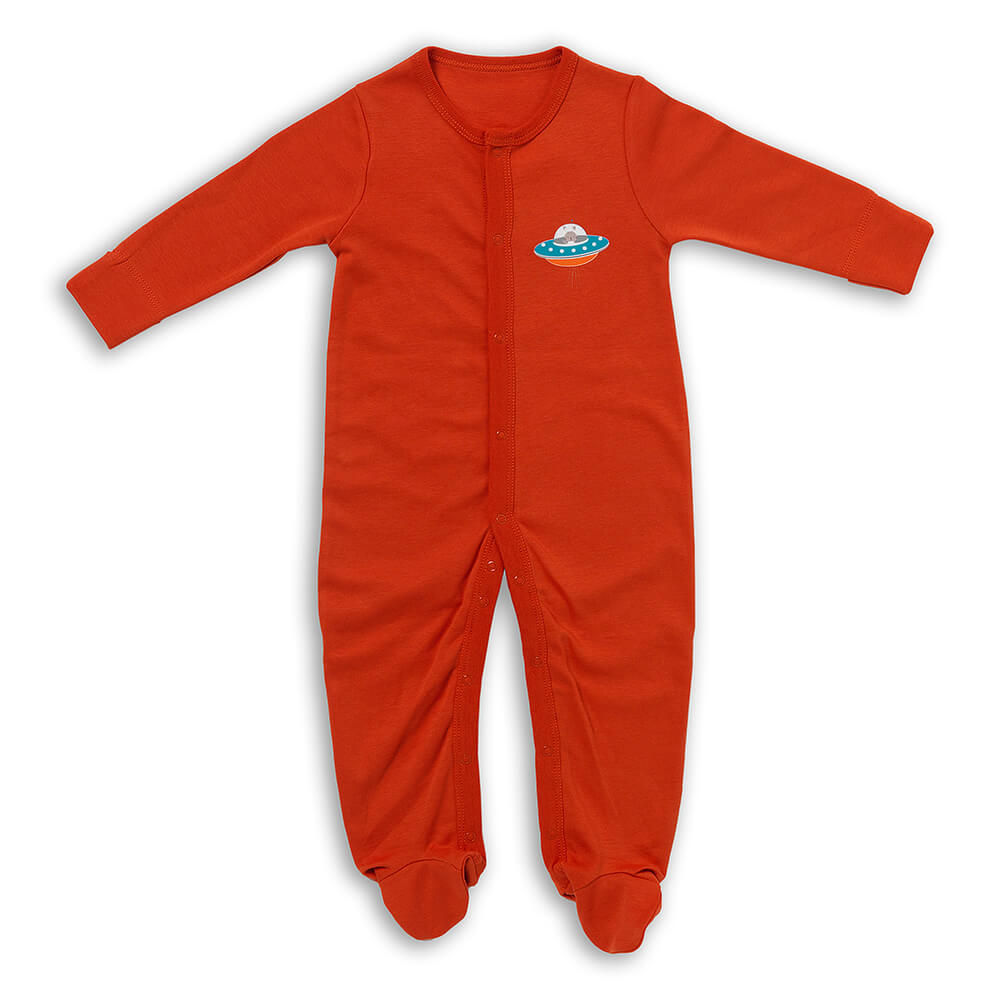 100% Organic Long Sleeve Baby Pyjamas - 2-pack_Space_4_443