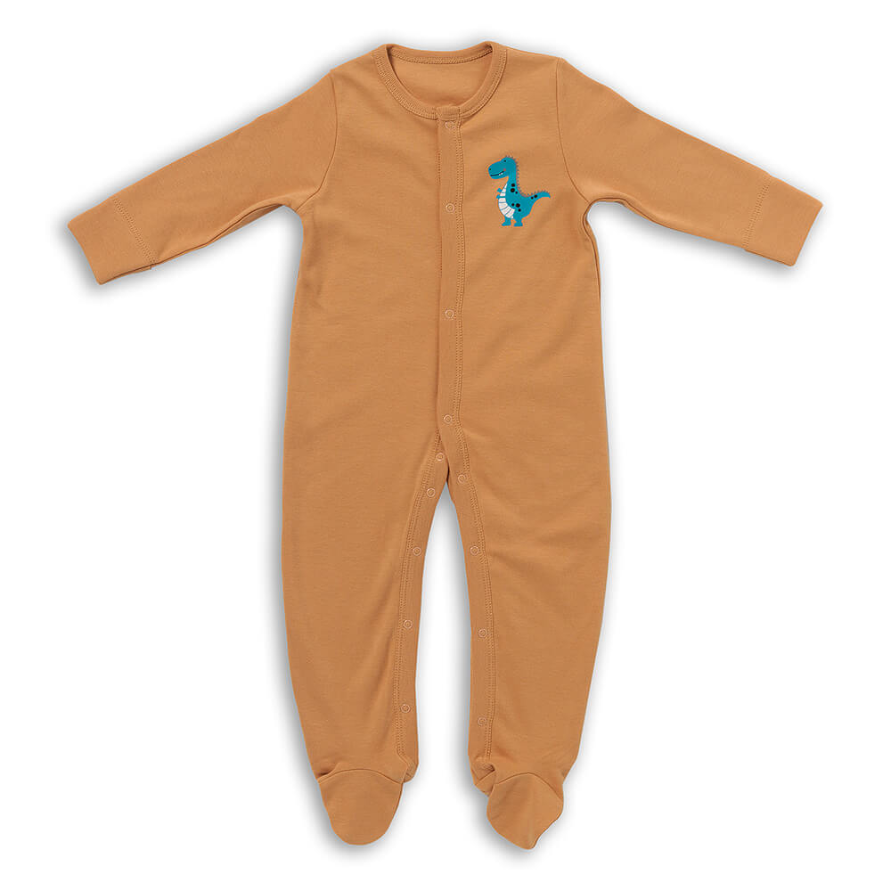 100% Organic Long Sleeve Baby Pyjamas - 2-pack_Jurassic_4_443
