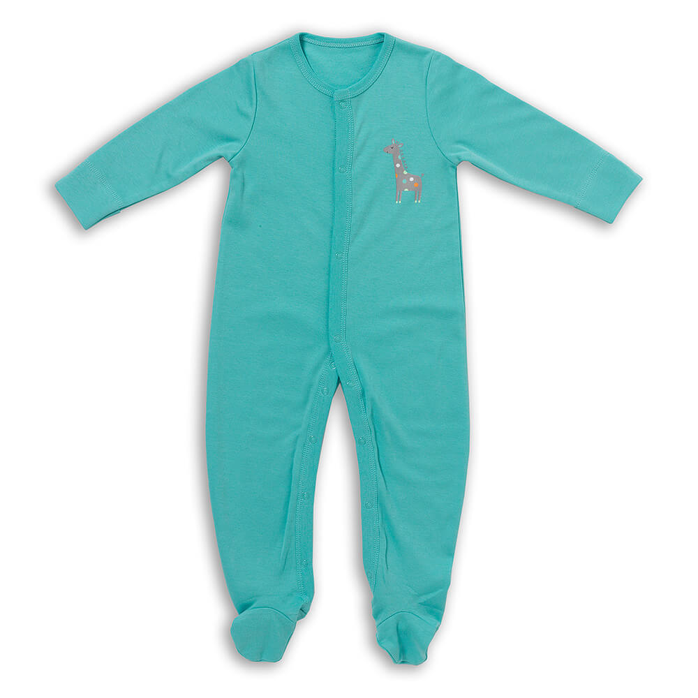 100% Organic Long Sleeve Baby Pyjamas - 2-pack_Safari_4_443