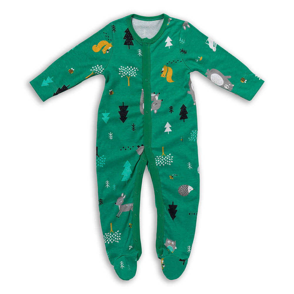100% Organic Long Sleeve Baby Pyjamas - 2-pack_Woodland Animals_3_443