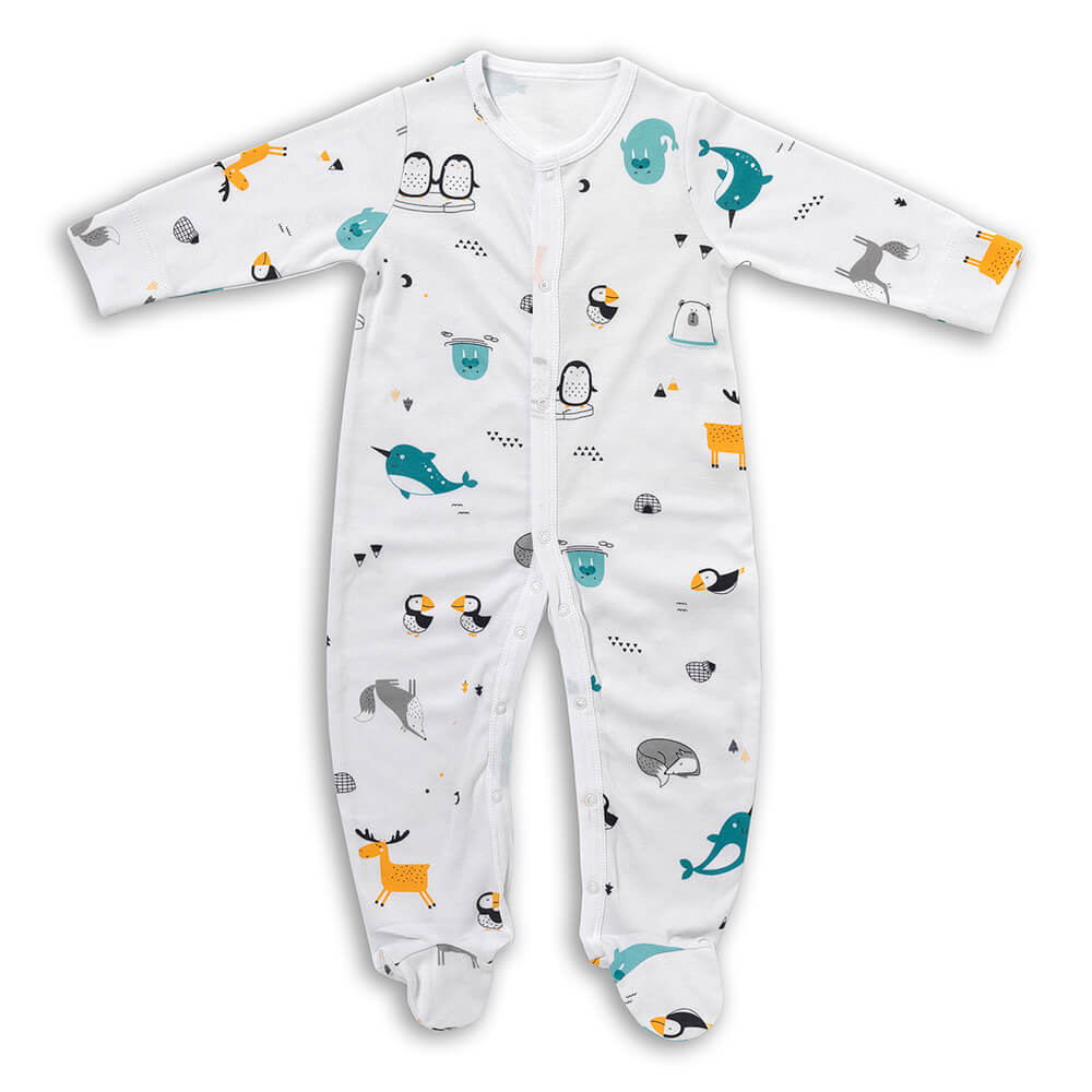 100% Organic Long Sleeve Baby Pyjamas - 2-pack_Polar Pals_3_443