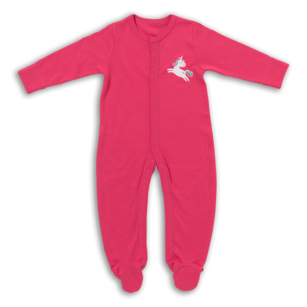 100% Organic Long Sleeve Baby Pyjamas - 2-pack_Unicorn_4_443