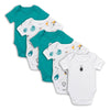 100% Organic Short Sleeve Baby Body - 5-pack_Polar Pals_1_430