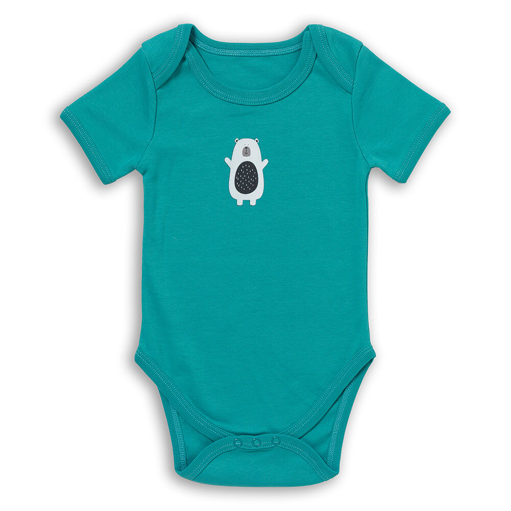 100% Organic Short Sleeve Baby Body - 5-pack_Polar Pals_5_430