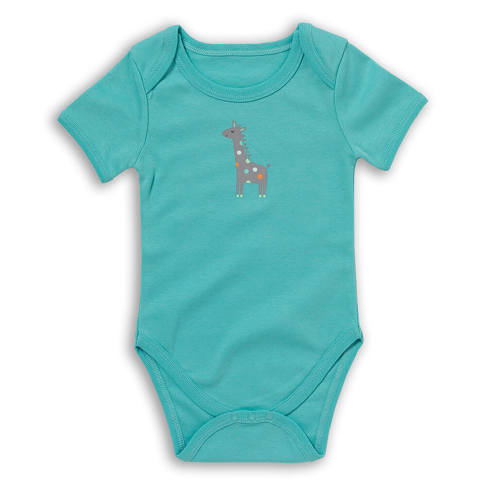 100% Organic Short Sleeve Baby Body - 5-pack_Safari_5_430