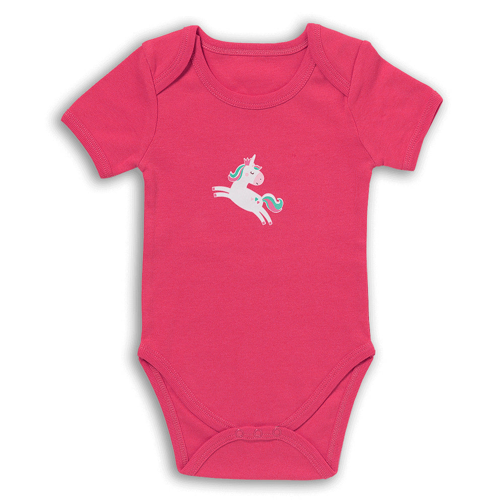 100% Organic Short Sleeve Baby Body - 5-pack_Unicorn_4_430