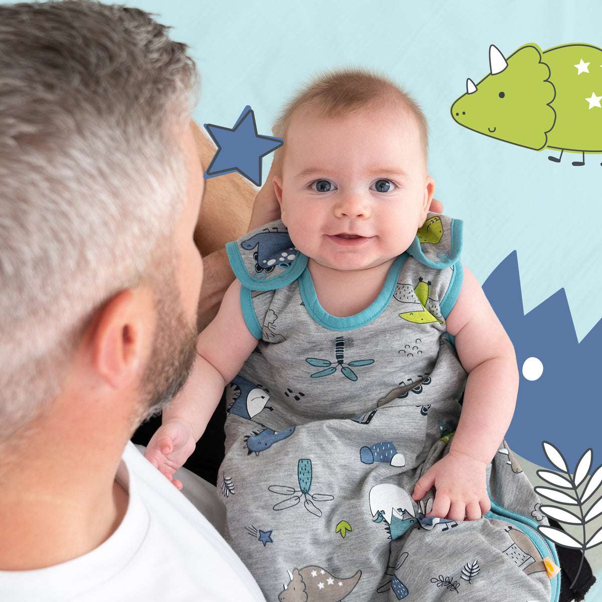 Baby Sleeping Bag - 1.0 TOG_Dinosaur_sample image_420