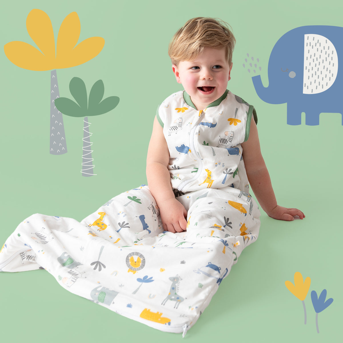 Baby Sleeping Bag - 1.0 TOG_Jungle_sample image_420