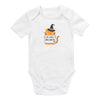 100% Organic Short Sleeve Baby Body slogan_My First Halloween_1_431