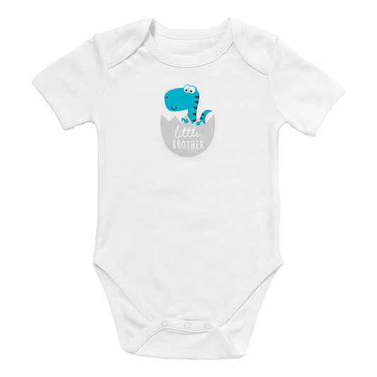 100% Organic Short Sleeve Baby Body slogan_Little Brother_1_431