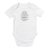 100% Organic Short Sleeve Baby Body slogan_I Love My Daddy_1_431