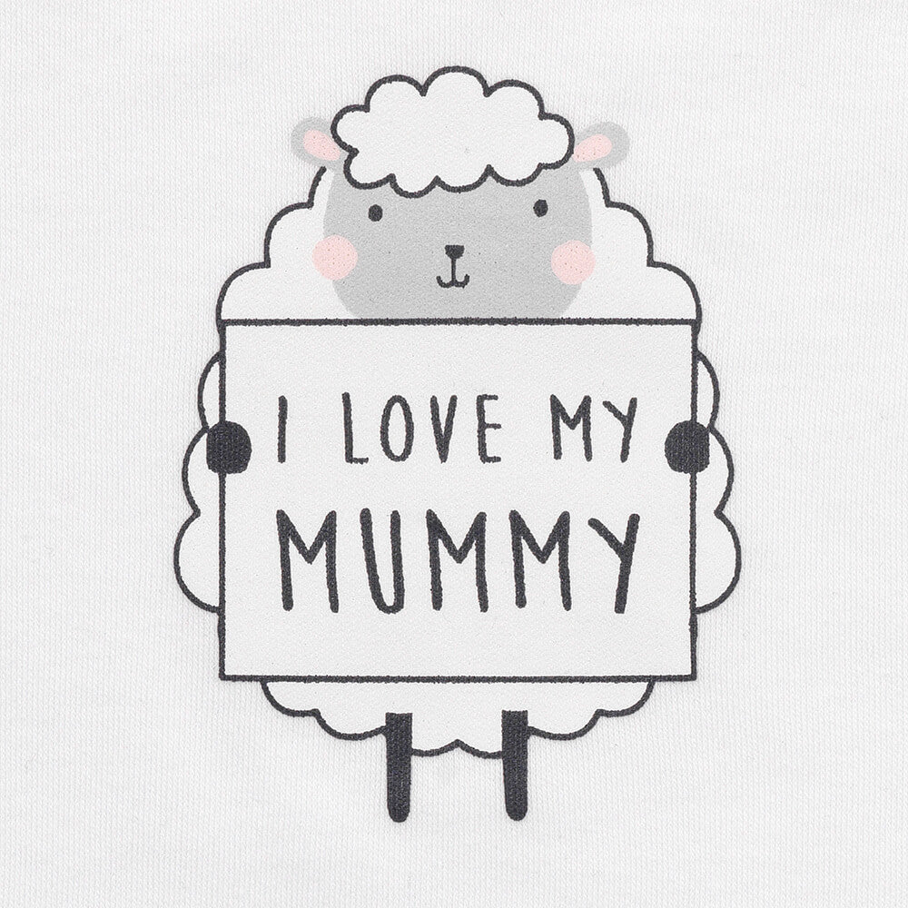 100% Organic Short Sleeve Baby Body slogan_I Love My Mummy_2_431