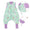Sleeping Bag with Feet Foldable Feet Covers & Sleeves - 1.0 TOG_Ballerina_Front with armhole_1182