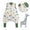 Sleeping Bag with Feet Foldable Feet Covers & Sleeves - 1.0 TOG_Jungle_Front with armhole_1182