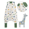 Sleeping Bag with Feet Foldable Feet Covers & Sleeves - 1.0 TOG_Jungle_Front with armhole_1182
