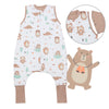 Sleeping Bag with Feet Foldable Feet Covers & Sleeves - 1.0 TOG_Explorer Bear_Front with armhole_1182