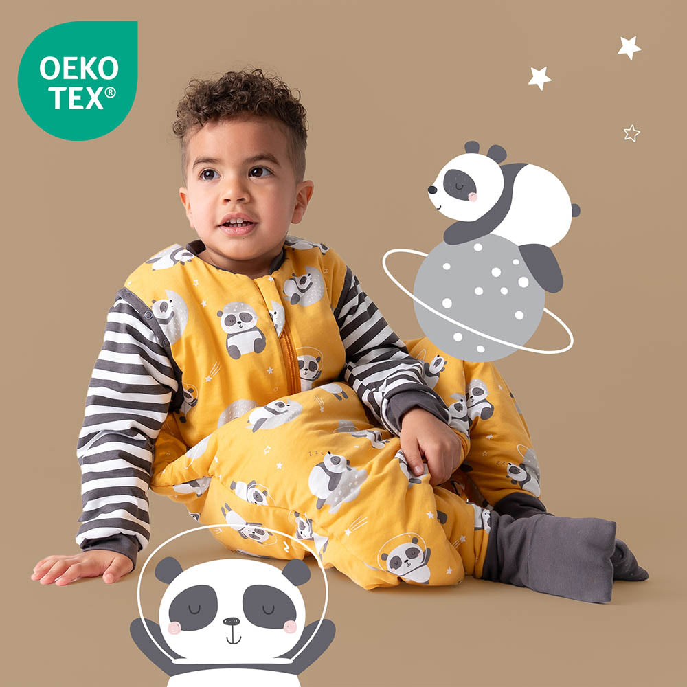 Sleeping Bag with Feet Foldable Feet Covers & Sleeves - 1.0 TOG_Panda_OEKOTEX_1182