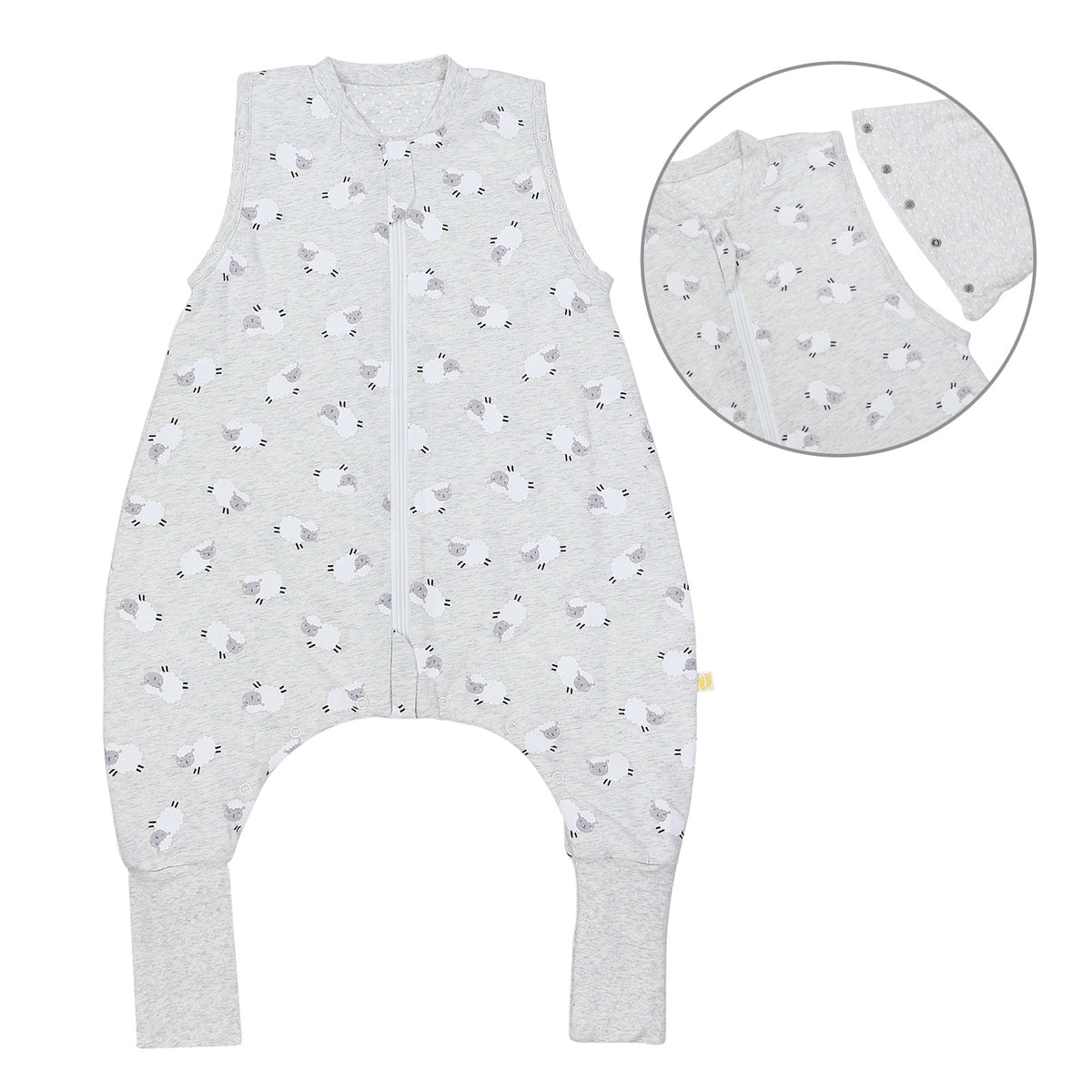 Sleeping Bag with Feet Foldable Feet Covers & Sleeves - 1.0 TOG_front_1182