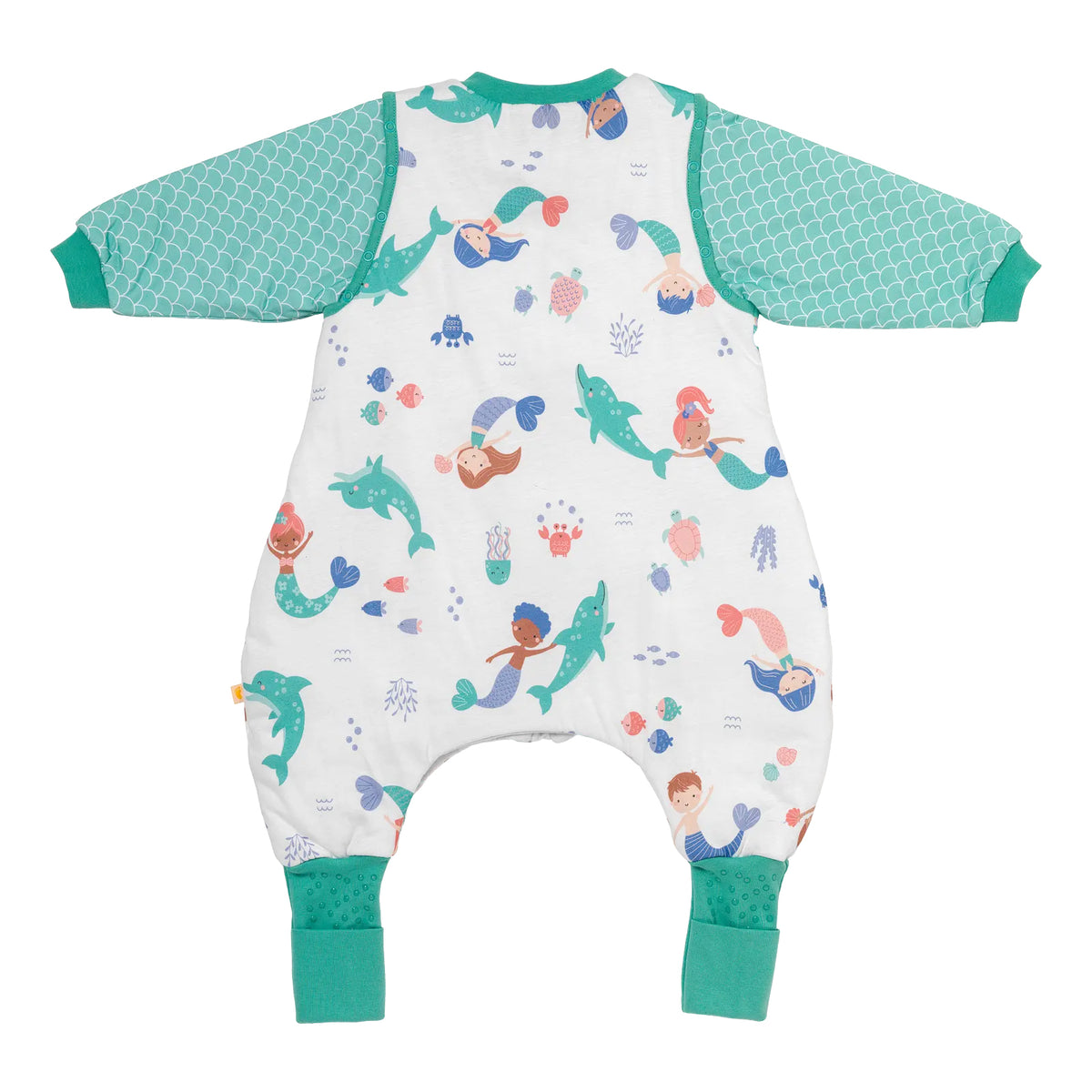 Sleeping Bag with Feet Foldable Feet Covers & Sleeves - 1.0 TOG_Mermaid_back2_1182