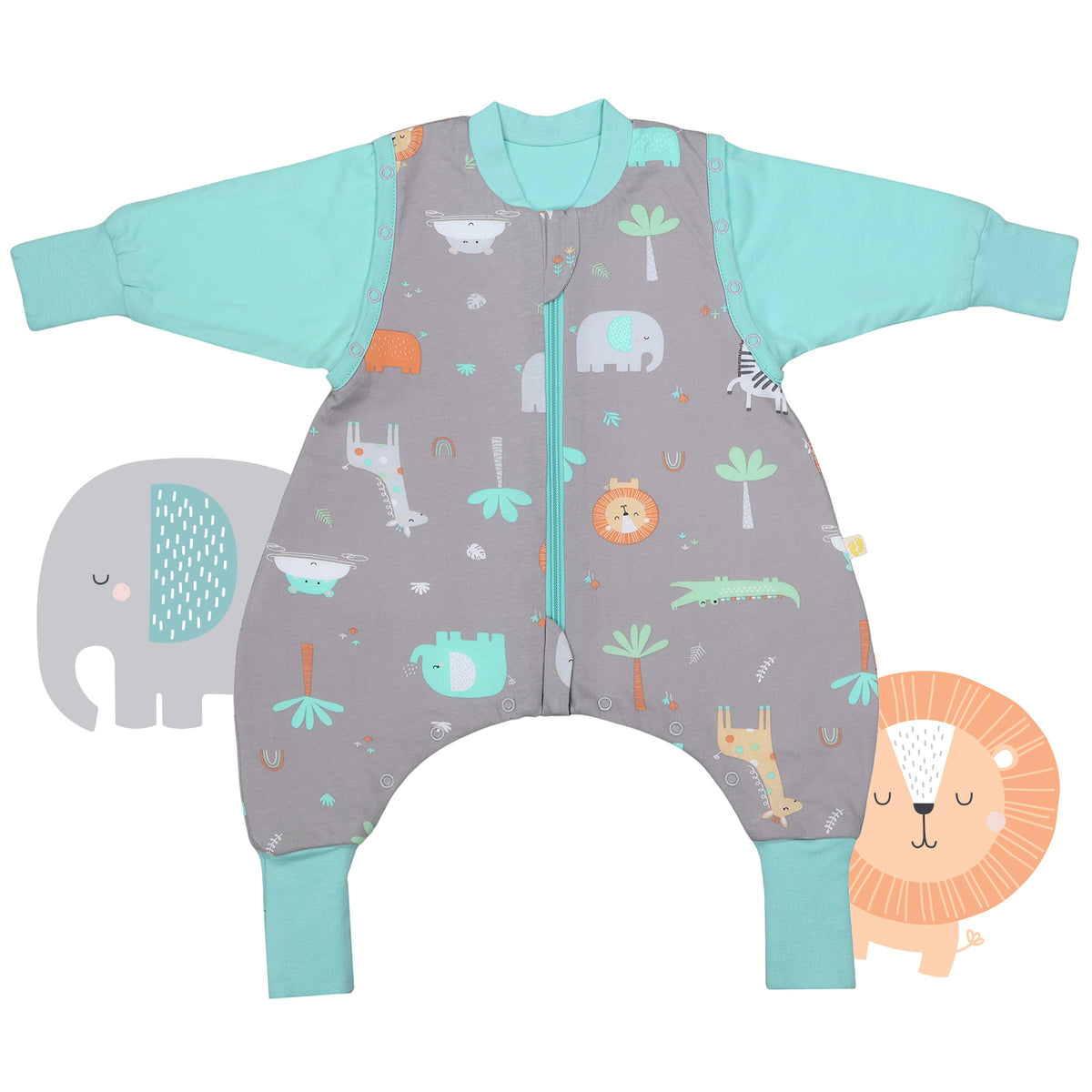 Sleeping Bag with Feet & Foldable Feet Covers - 2.5 TOG_Pirate_front_461