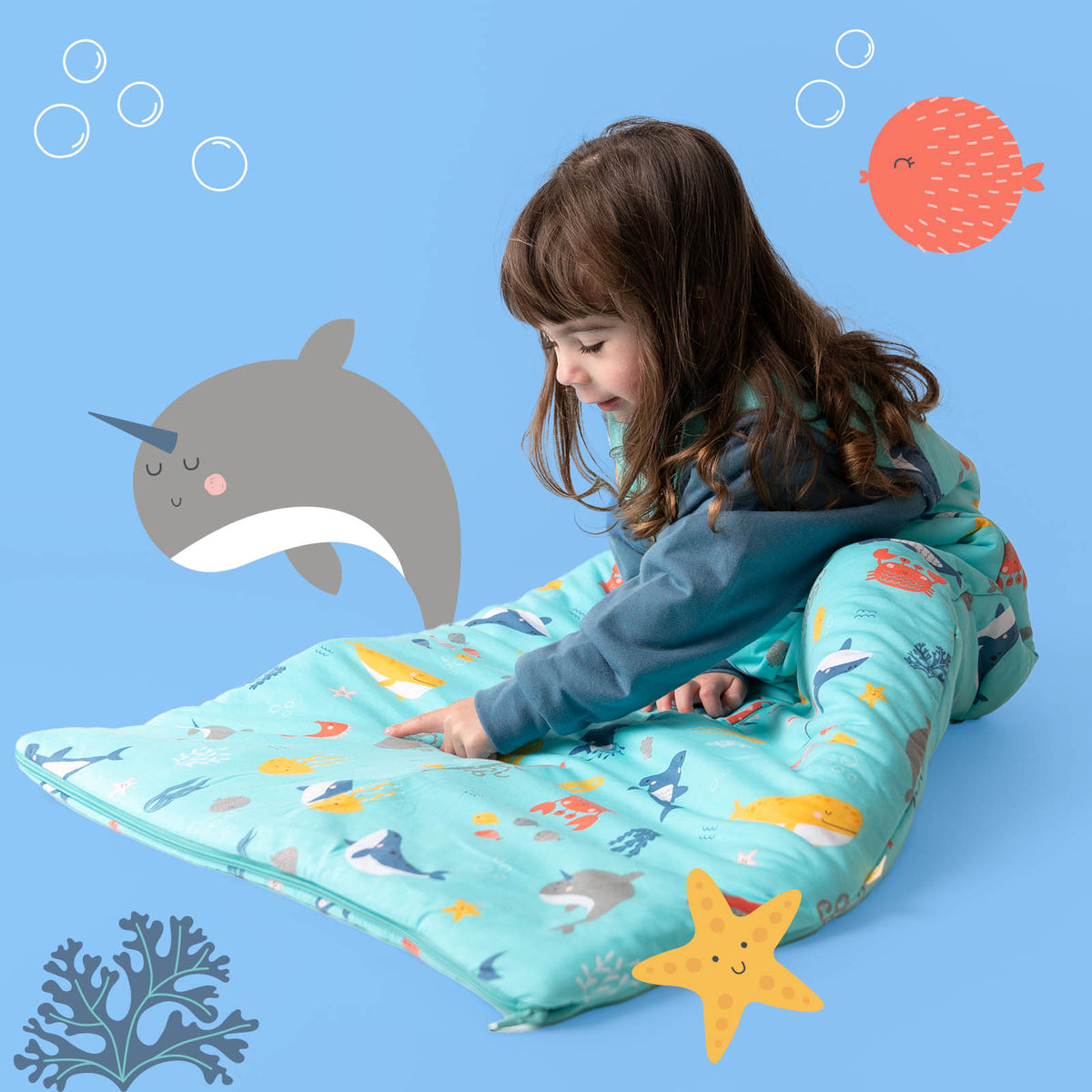 Baby Sleeping Bag - 1.0 TOG_Under the Sea_sample image_1187