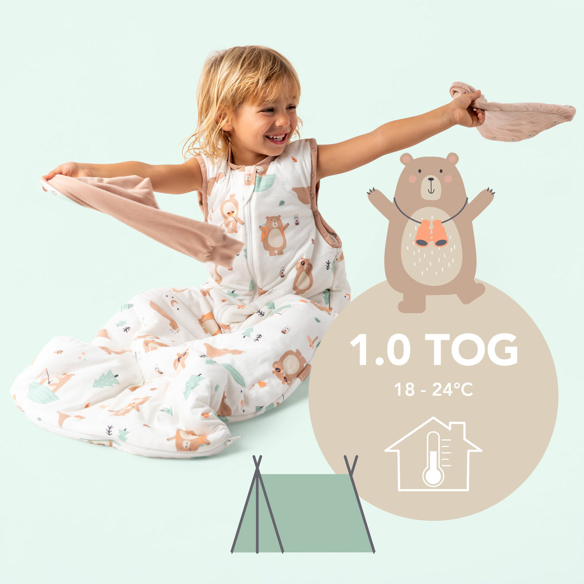 Baby Sleeping Bag - 1.0 TOG_Explorer Bear_TOG_1187