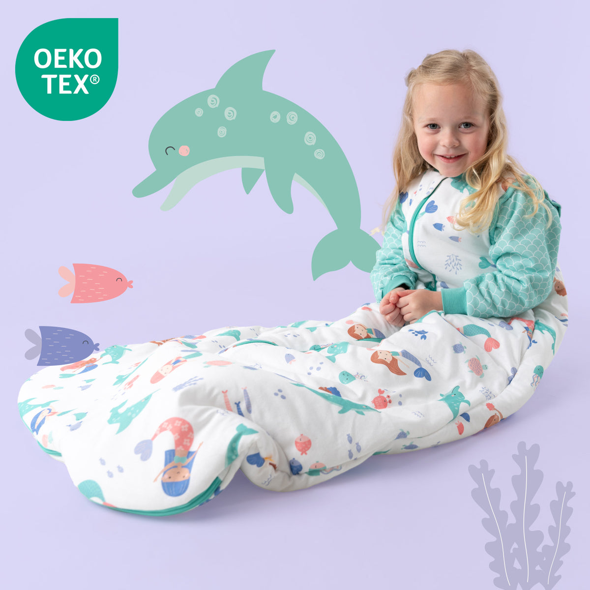 Baby Sleeping Bag - 1.0 TOG_Mermaid_OEKOTEX_1187