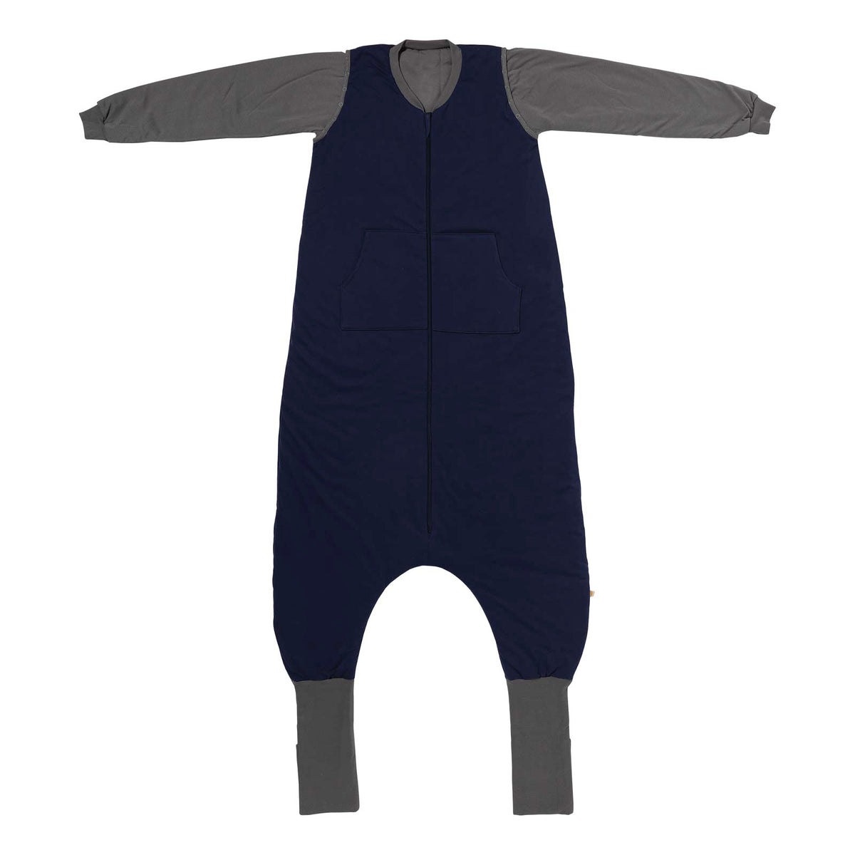 Adult Sleeping Bag with Feet & Detachable Sleeves - 3.5 TOG_Navy Grey_front_1189