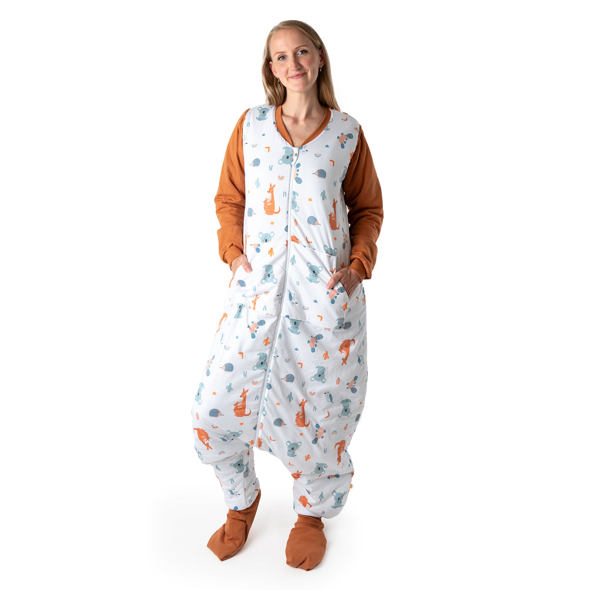Adult Sleeping Bag with Feet & Detachable Sleeves - 3.5 TOG_Kangaroo_sample image_1189