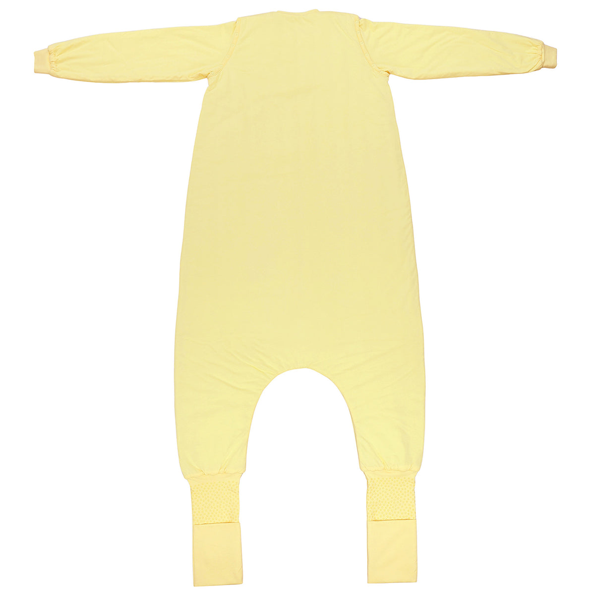 Adult Sleeping Bag with Feet & Detachable Sleeves - 3.5 TOG_Soft Yellow_back_1189