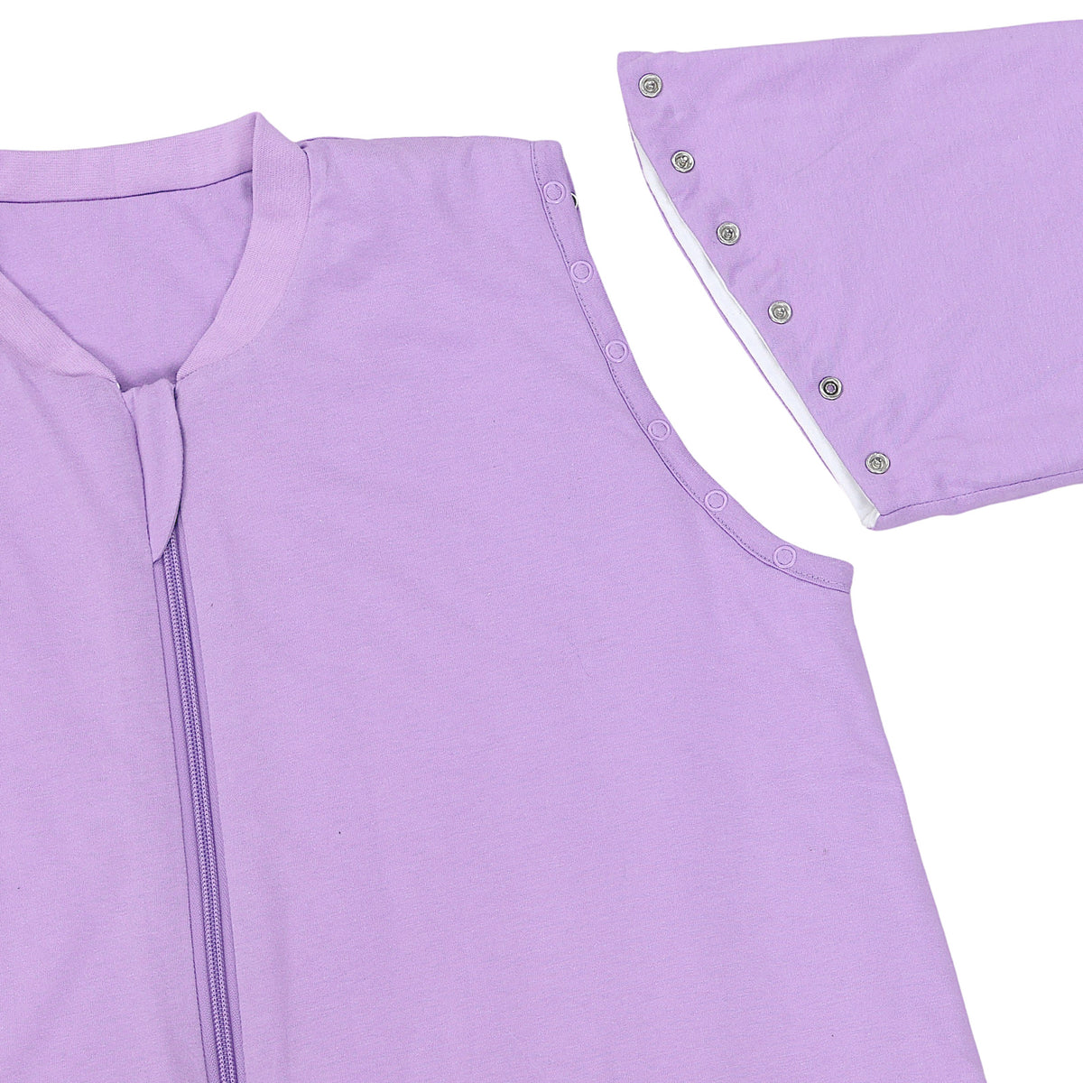 Adult Sleeping Bag with Feet & Detachable Sleeves - 1.0 TOG_Lilac_sleeve area_1190