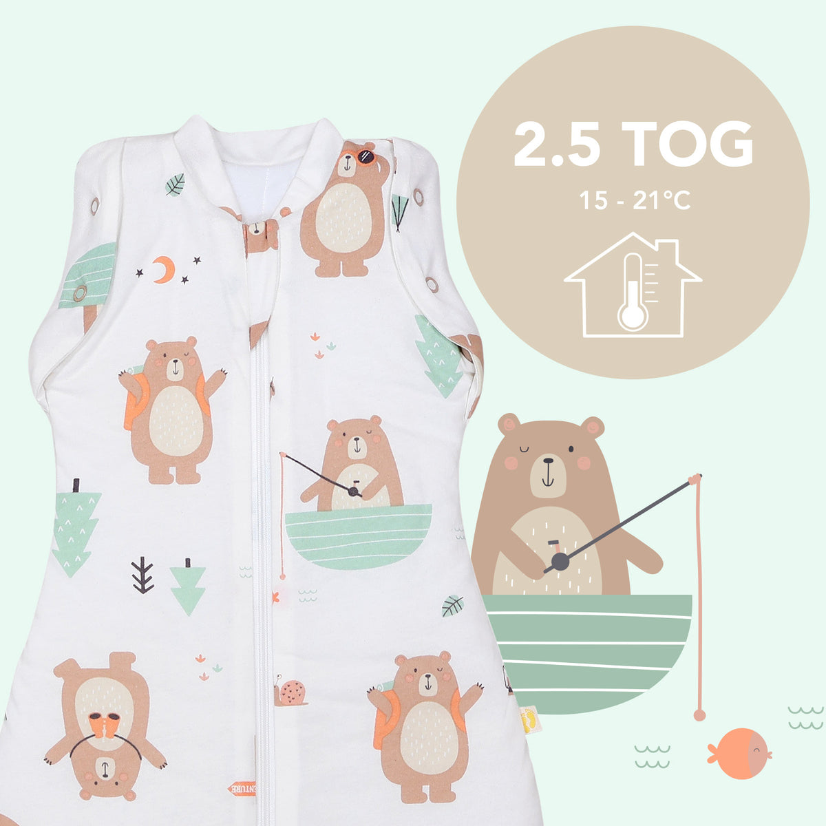Swaddle bag 2.5 TOG_Explorer Bear_TOG_1193
