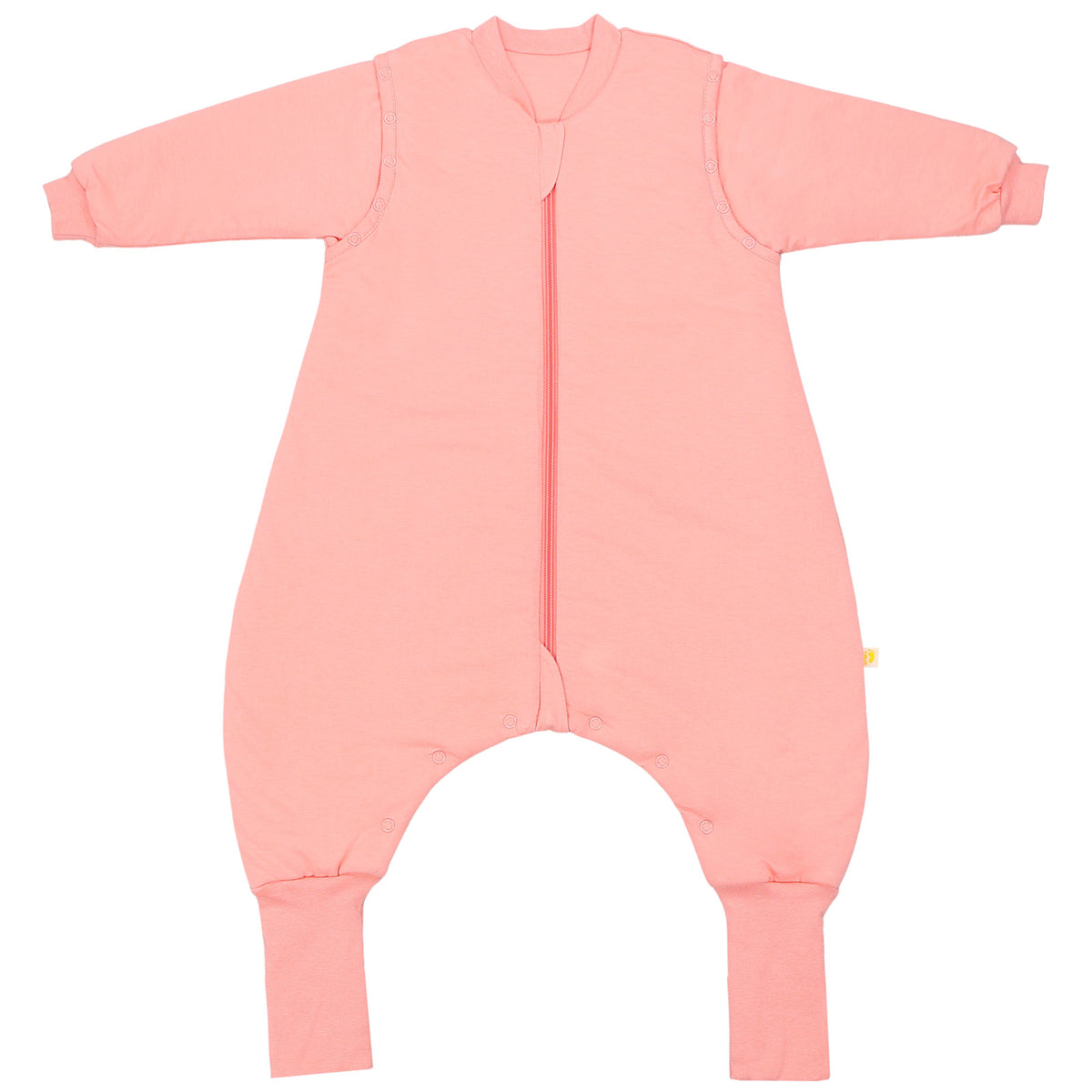 Sleeping Bag with Feet Foldable Feet Covers & Sleeves - 1.0 TOG_Peach_front_1200