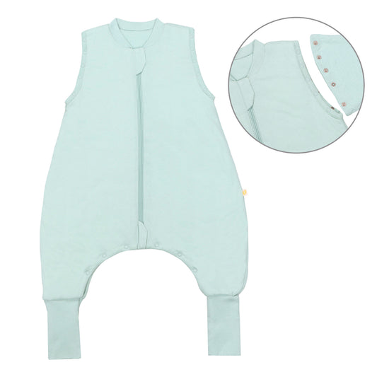Sleeping Bag with Feet Foldable Feet Covers & Sleeves - 1.0 TOG_Sage_Front with armhole_1200