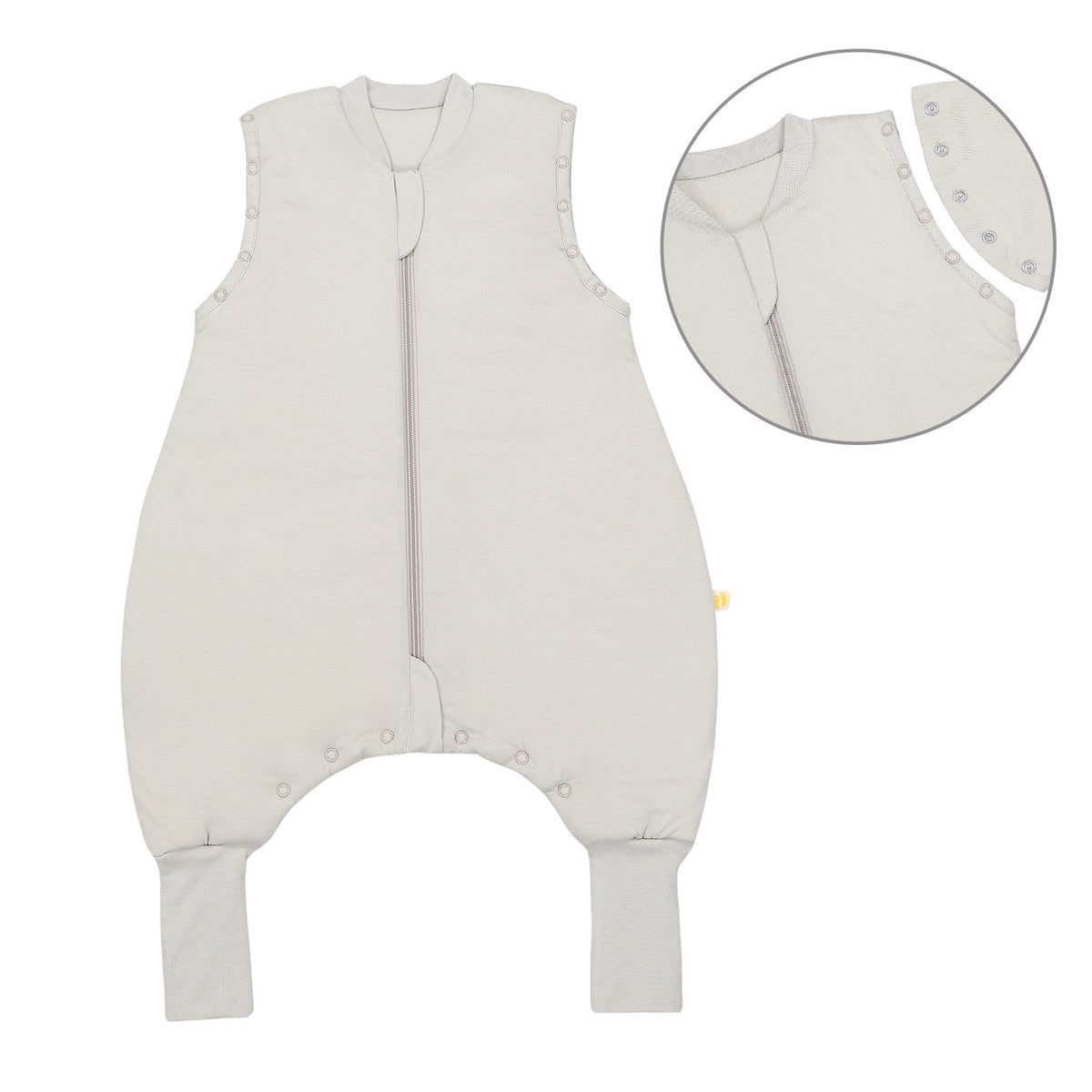 Sleeping Bag with Feet Foldable Feet Covers & Sleeves - 1.0 TOG_Oatmeal_front_1200