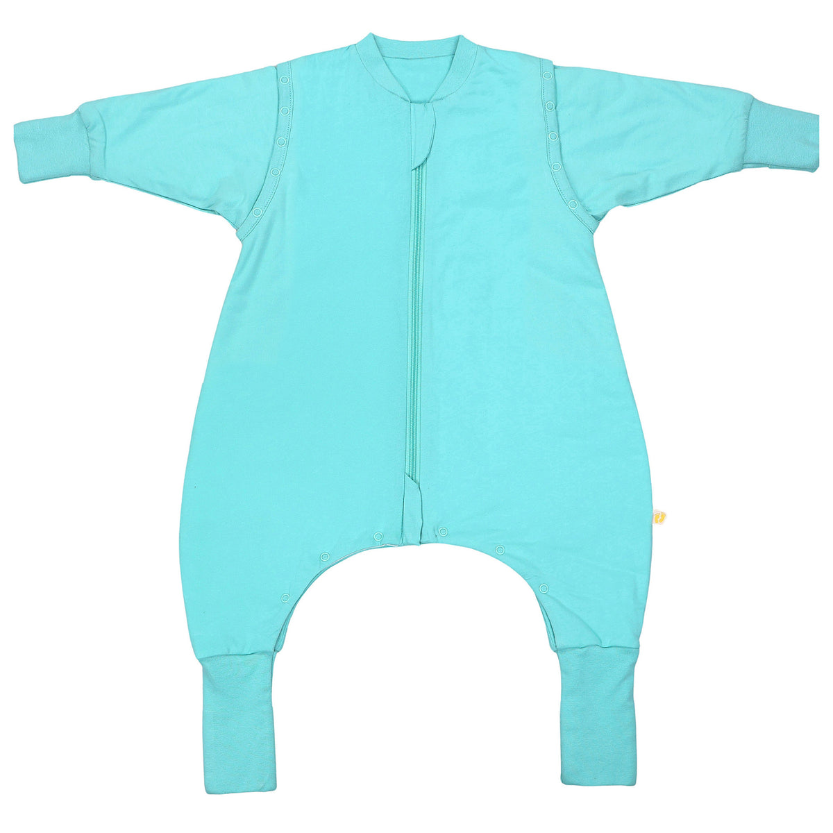 Sleeping Bag with Feet & Foldable Feet Covers - 2.5 TOG_Aqua_front_1202