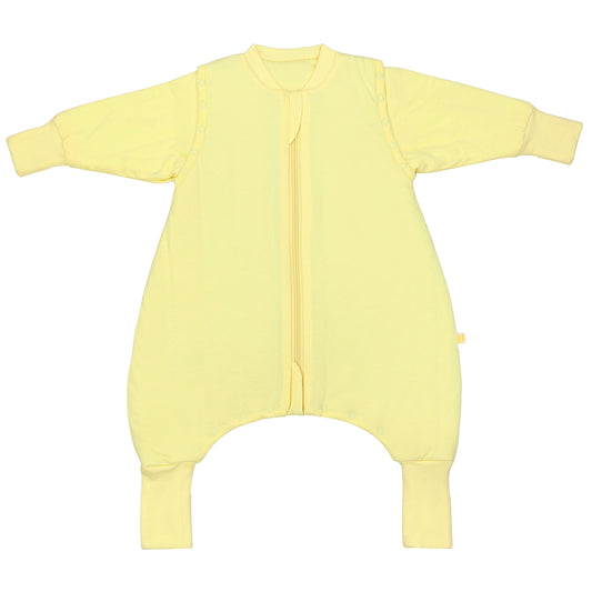Sleeping Bag with Feet & Foldable Feet Covers - 2.5 TOG_Soft Yellow_front_1202