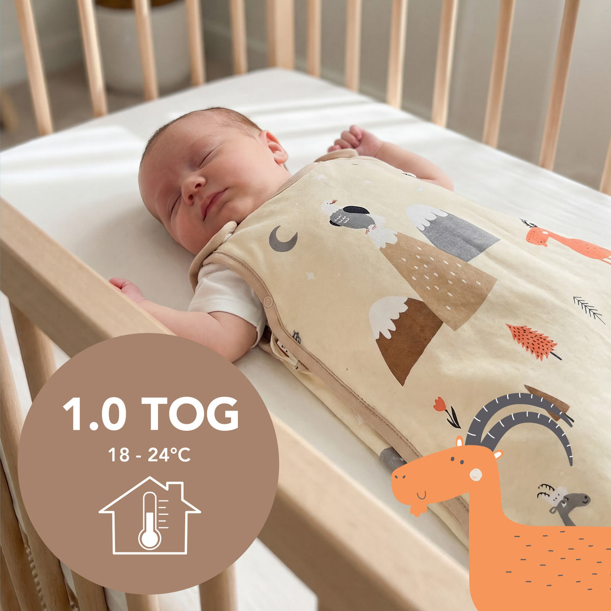 Baby Sleeping Bag - 1.0 TOG_Mountain Animals_TOG_1204