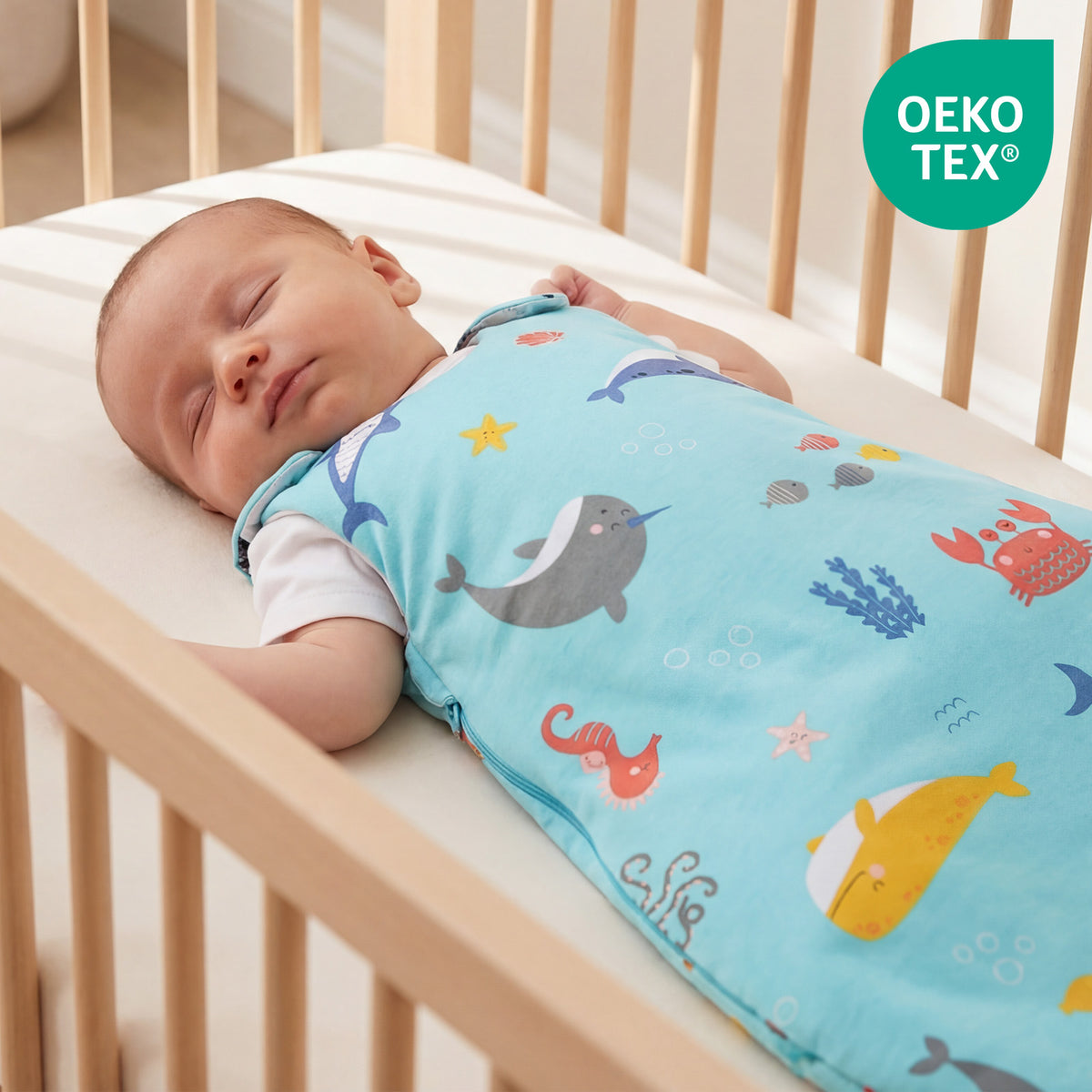 Baby Sleeping Bag - 1.0 TOG_Under the Sea_OEKOTEX_1204