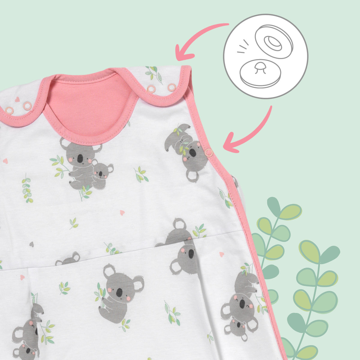Baby Sleeping Bag - 1.0 TOG_Koala_detail2_1204